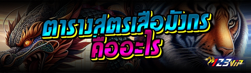 ตารางสูตรเสือมังกร คืออะไร 