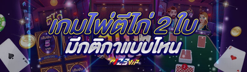 เกมไพ่ตีไก่ 2 ใบ มีกติกาแบบไหน