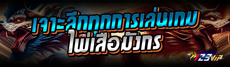 เจาะลึกทุกการเล่นเกมไพ่เสือมังกร 